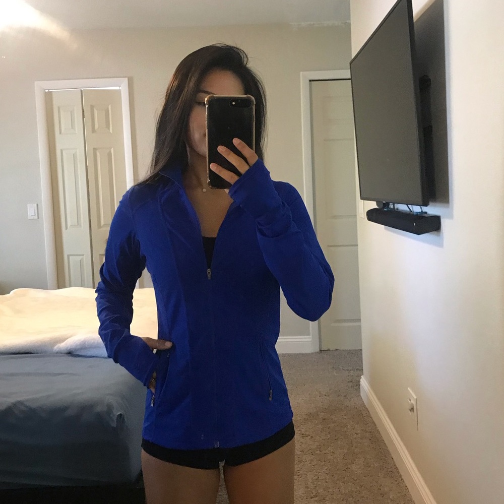 Blue fast dry sport top